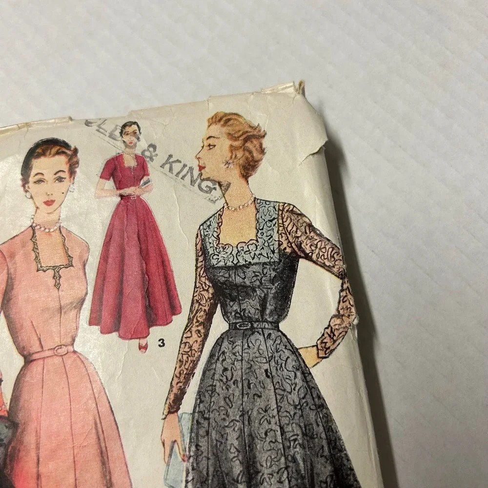 Simplicity Vintage Pattern #4468 Women's Dress Daytime and‎ Evening Lengths HTF
